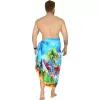 In South America, we offer a piece of canga towel skirt made of cotton fabric, Sarong, Pareo, and a custom-made skirt with a pattern of Qni shawl Item Picture